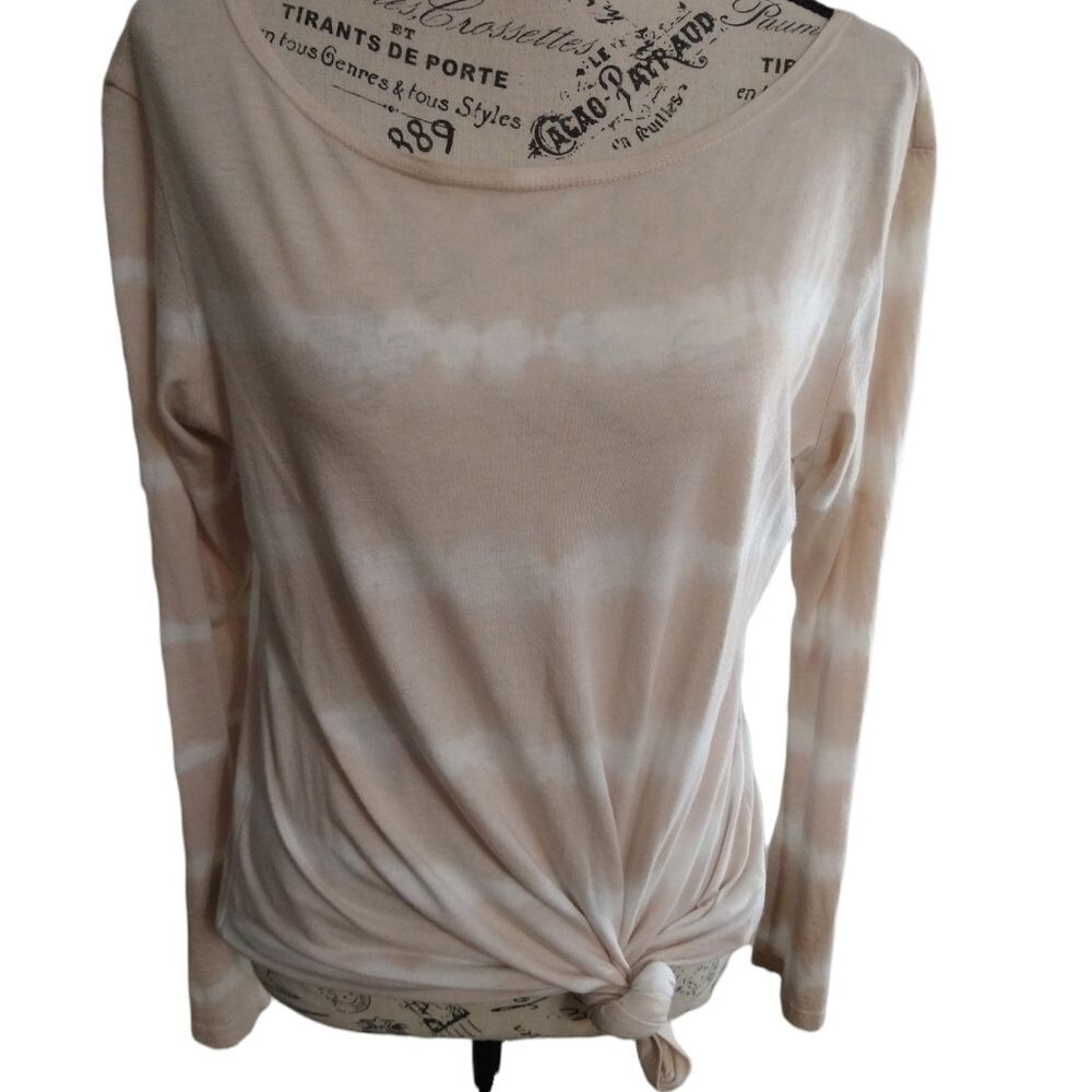 T.La Anthropologie tie dye top Xs Blush & White Boho Hippie Beachy